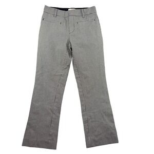 Anthropologie Essential Collection Houndstooth Pants Women Size 2 Black White